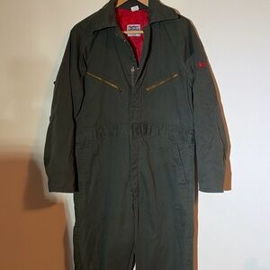 Vintage Big Smith Insulated Coveralls Dark Green Men’s 40 43 Short